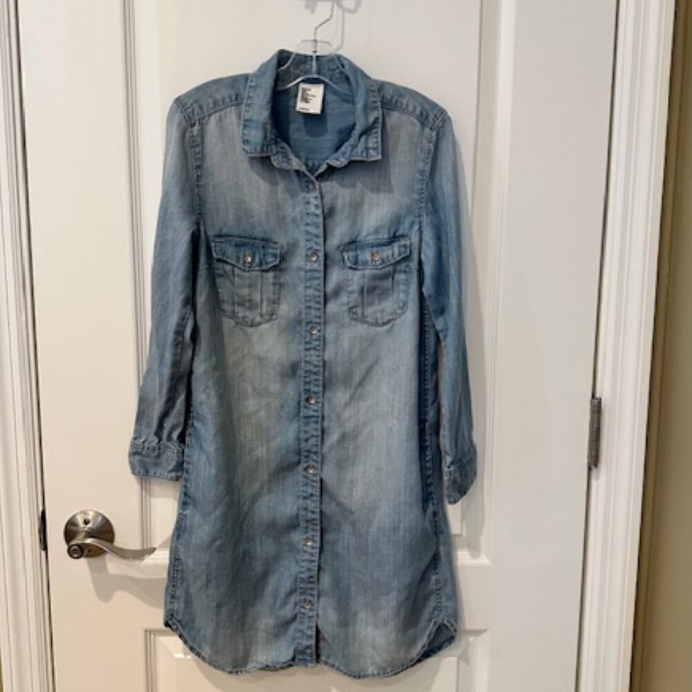 H&M Light Blue Denim Dress
